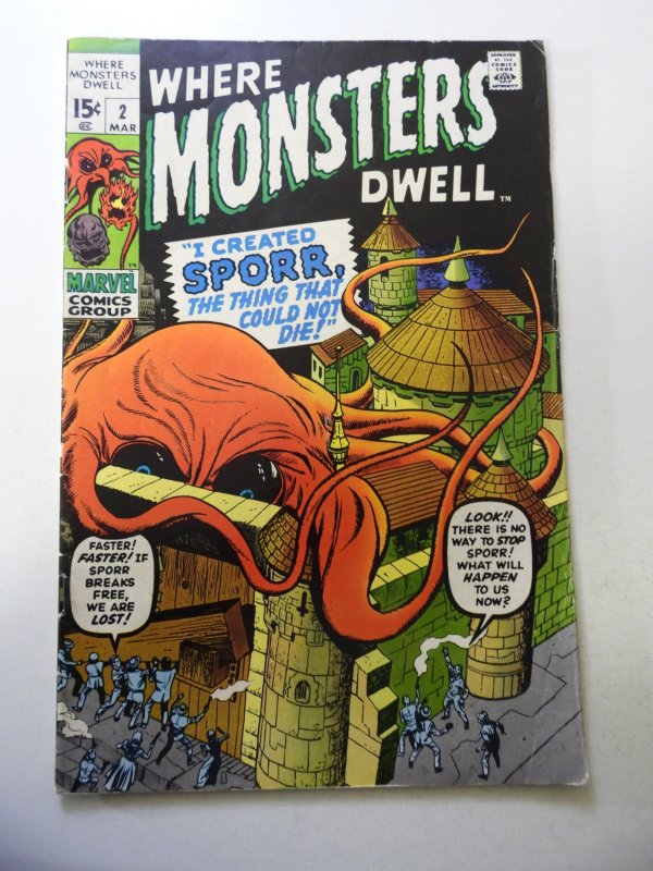 Where Monsters Dwell #2 (1970) VG+ Condition