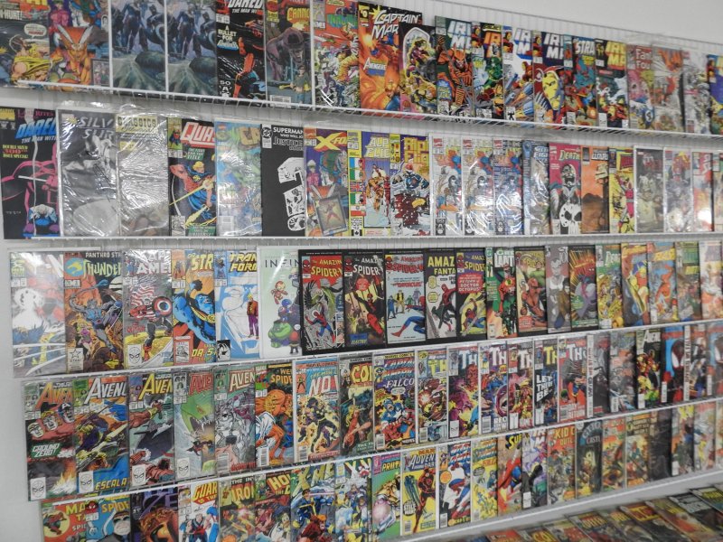 Huge Lot 160+ Comics W/ Iron Man, Spider-Man, Thor, +More! Avg VG/FN Condition!