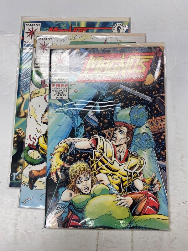 3 VALIANT comic books Magnus Nexus Magnus #34 36 26 KM41