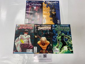 5 DC comic books Catwoman #1 Batman Eternal #16 Eternity #1 Thunder #2 13 KM19