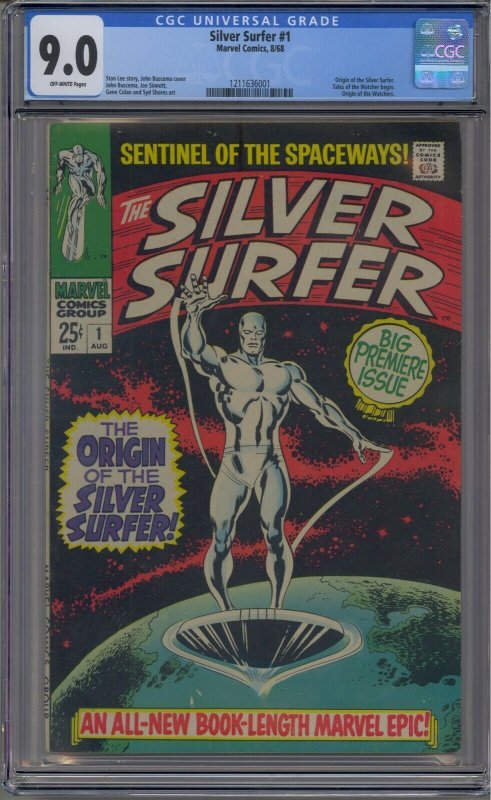 SILVER SURFER #1 CGC 9.0 WATCHER ORIGIN  