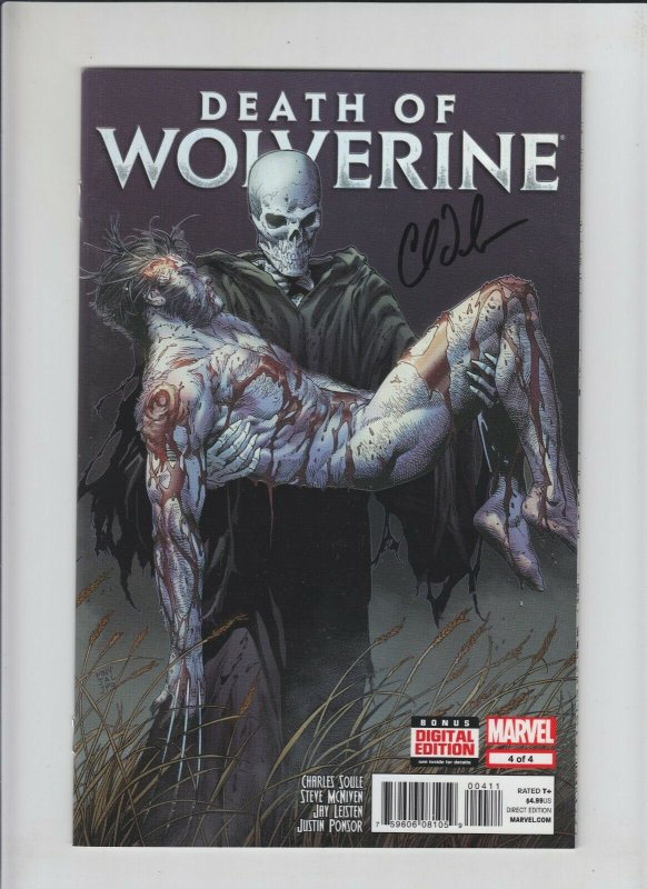 Death of Wolverine #4 VF/NM signed by Charles Soule - Marvel - Steve McNiven 