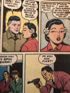 Doll man 95, reader(no staples)VS Peacock! WW2 JPN &AfroAmer stereotypes!