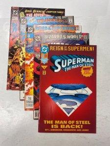5 DC comic books Adventures Superman #470 471 Action Comics #687 697 37 KM20