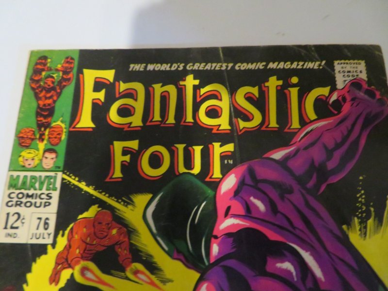 Marvel Fantastic Four #76 (1968)Comic Book Grade G/VG 3.0