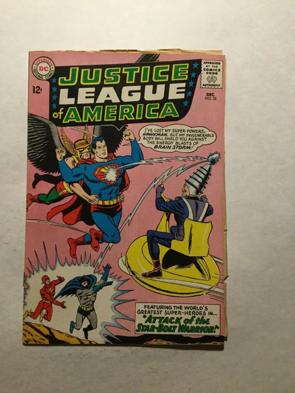 Justice League Of America 32 Fine Fn 6.0 Manufacturing Error Bad Cuts Dc Comics