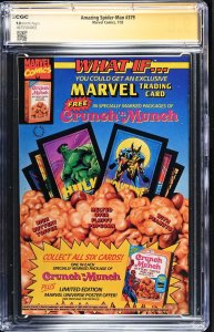 Amazing Spider-Man (1993) # 379 (CGC 9.8 SS) Signed Mark Bagley