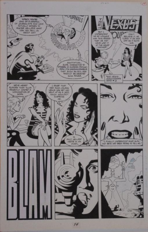 STEVE RUDE / GARY MARTIN original art, NEXUS #97 - Nightmare in Blue #3 pg 14