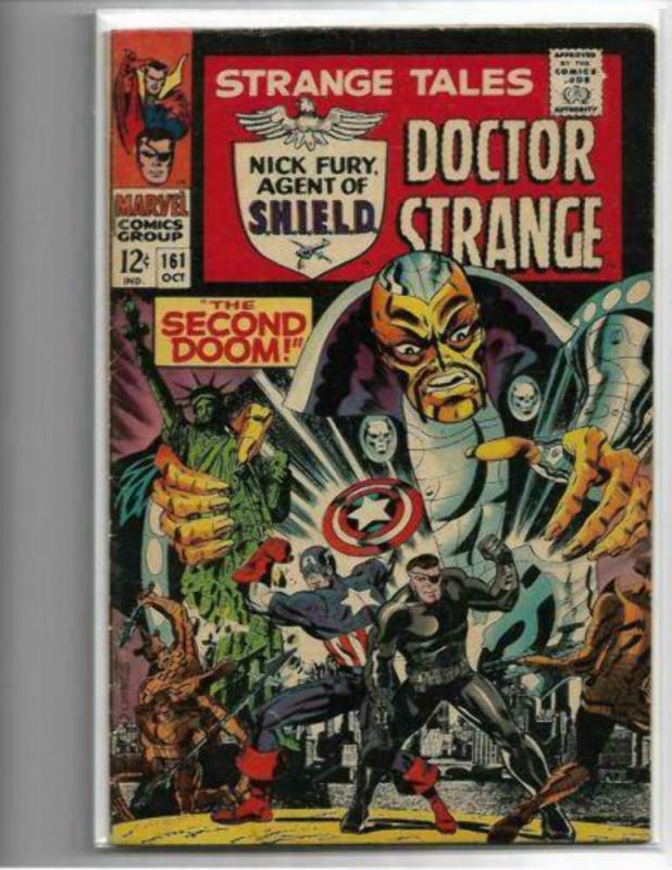 STRANGE TALES #161 - VG/FN - 1ST SILVER AGE YELLOW CLAW-LOW GRADE SILVER AGE KEY