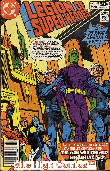 LEGION OF SUPER-HEROES (1980 Series)  (DC) #273 NEWSSTAND Near Mint Comics Book