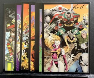 Stormwatch Art Portfolio  - 6 Cards w/ one Signed by Scott Clark 4788/5000