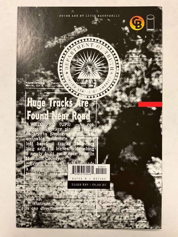 The Department of Truth #10 Cover V (2021)