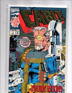 Marvel Comics Cable #1 Gold Foil-Embossed Wraparound Cover Nicieza & Thibert