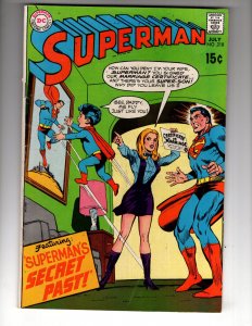 Superman #218 (1969) 6.0-6.5 SUPERMAN'S SECRET PAST!  / ID#635