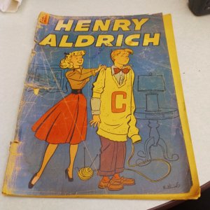 Henry Aldrich #21 dell radio comics 1954 Golden Age Good girl art teen humor cvr