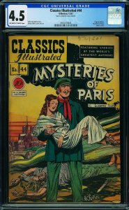 Classics Illustrated #44 (1947) CGC 4.5 VG+