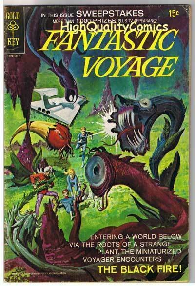 FANTASTIC VOYAGE #2, VG+, TV Show, Black Fire, 1969, more Gold Key in store