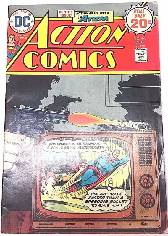 ACTION COMICS#442 FN 1974 DC BRONZE AGE  COMICS