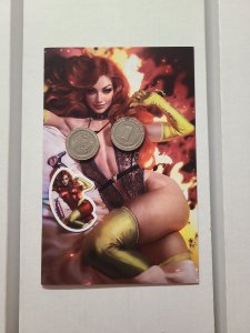 Shikarii Deathrage #4 Firebird Phoenix NM+ Lingerie Virgin Variant + Sticker