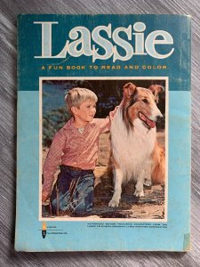 1962 LASSIE A Fun Book to Read and Color G/VG 3.0 Watkins-Strathmore 1841