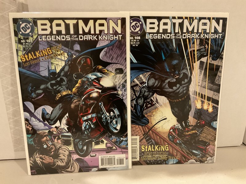 Batman: Legends of the Dark Knight 107-108 “Stalking” Set  Marrs & Newell!