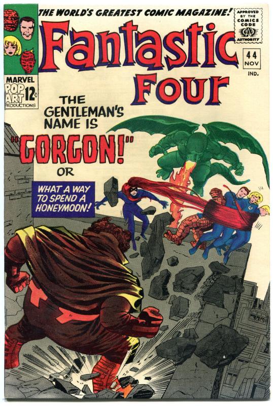 FANTASTIC FOUR #44, VF/NM, Gorgon, Jack Kirby, 1961, more FF in store, QXT