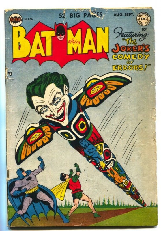 Batman #66 1951- INFAMOUS BONER ISSUE-Joker's Comedy of Errors 