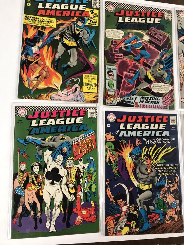 Justice League Of America 51 52 53 54 55 56 57 58 59 Fn-vf 58 Vg Dc Silver Age