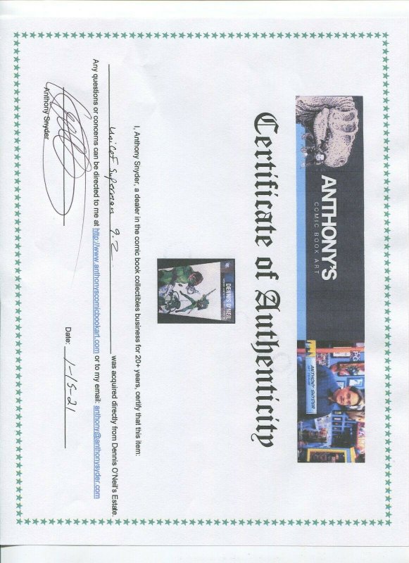 UNICEF SUPERMAN DEADLY LEGACY (NM-) 1996 DENNIS O'NEIL COLLECTION