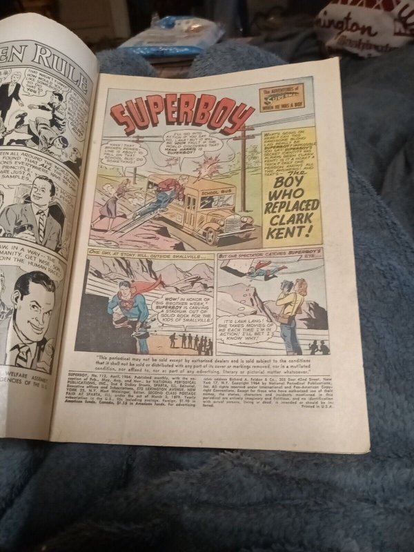 SUPERBOY #112 Bob Hope Superbaby Curt Swan Bob Oksner DC Comics 1964 Silver Age