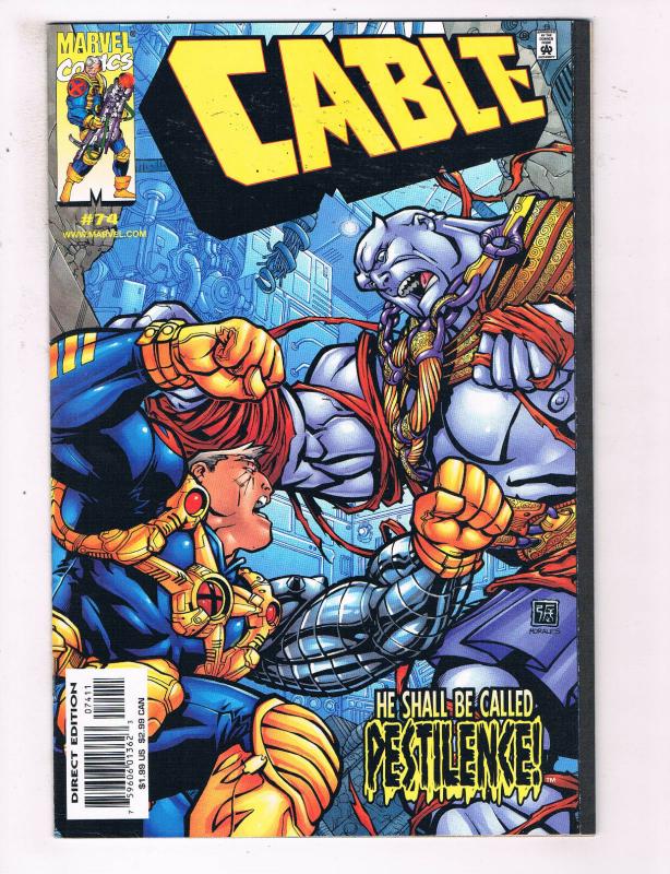 Cable #74 VF Marvel Comics Comic Book X-Men Cyclops Pestilence 1999 DE22