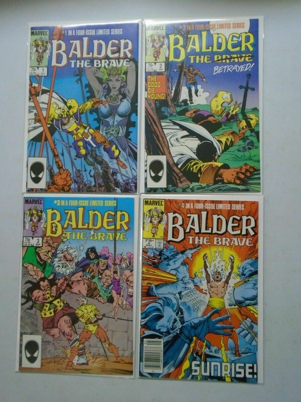 Balder the Brave set #1-4 6.0 FN (1985)