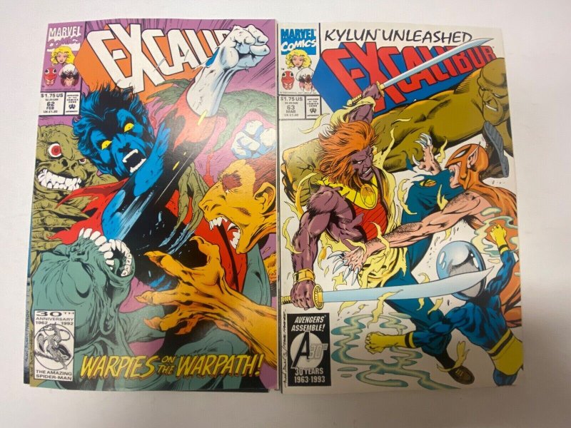 6 MARVEL comic books Excalibur #2 9 62 63 X-Calibre #3 4 20 KM11