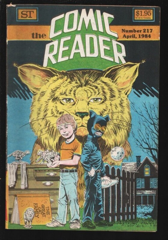 Comic Reader #217 1984-The Bobcat cover-New comic info-Marvel-DC & more-Comic...