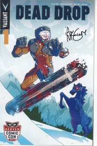 Dead Drop 1 NM Signed Ian McGinty 1st Print Denver Comic Con Variant Valiant