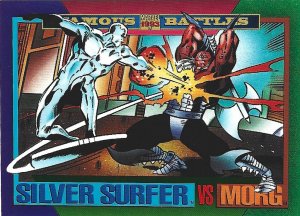 1993 Marvel Universe #148 Silver Surfer vs Morg