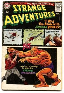 STRANGE ADVENTURES #180-1966-Origin and first appearance of ANIMAL MAN DC