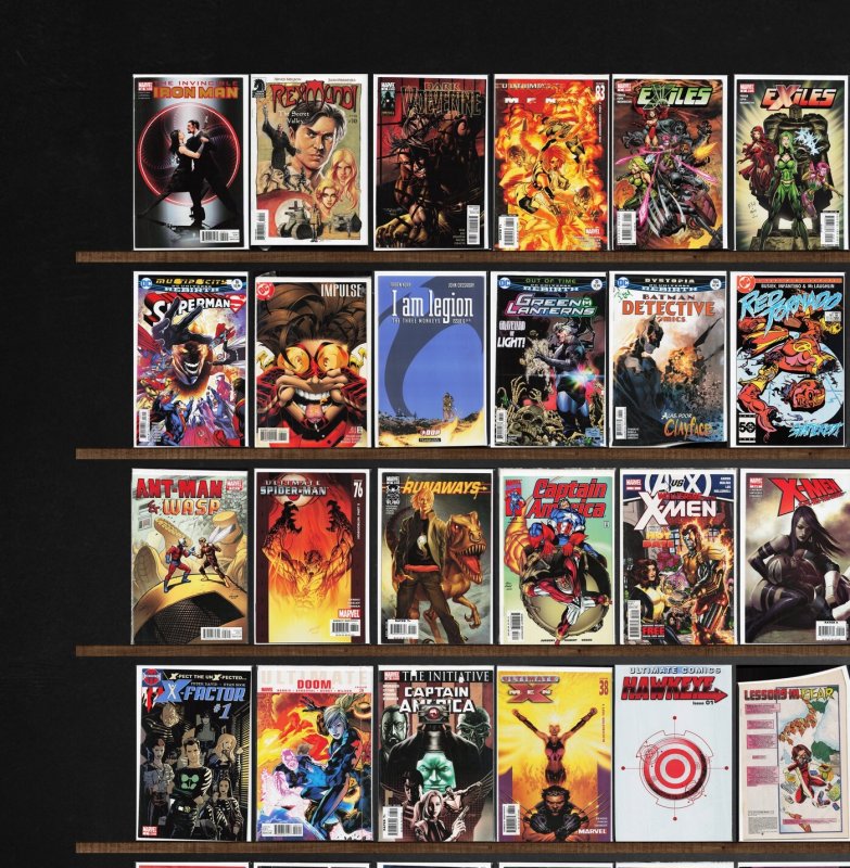 Huge Lot 150+ Comics with Captain America, Ultimate X-Men, Exiles & More!