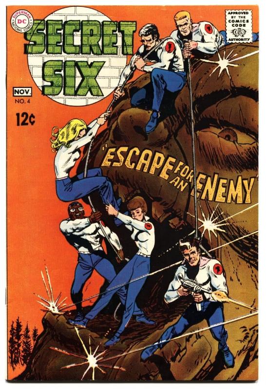 SECRET SIX #4-DC-1968 vf/nm silver age comic book