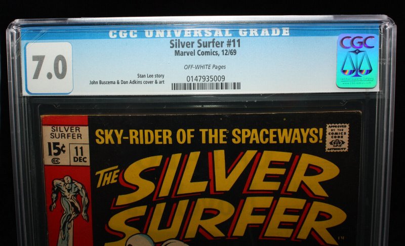 Silver Surfer #11 (CGC 7.0) Buscema & Adkins Art - 1969