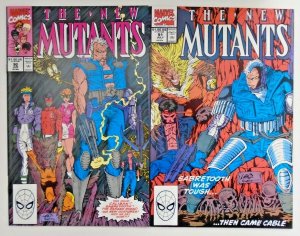 *New Mutants (1983, v1) #87(Gold), 88-91 (5 books)