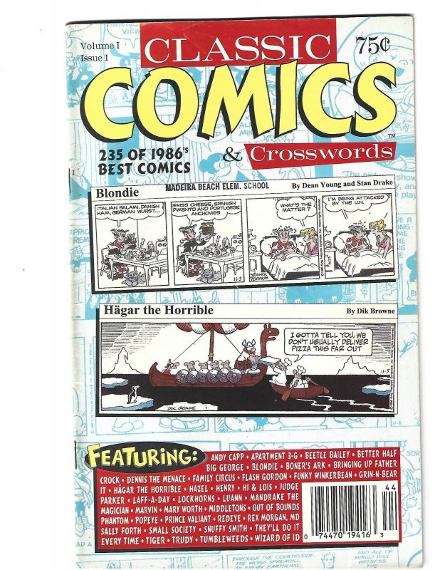 Classic Comics Crosswords #v 1 #1 Comic Books Copper Age Humor