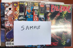 Comic Book Suprise Pack 8 Pack | 3 Marvel ( 1 Spider Or X-men) | 3 DC| 2 Indy |