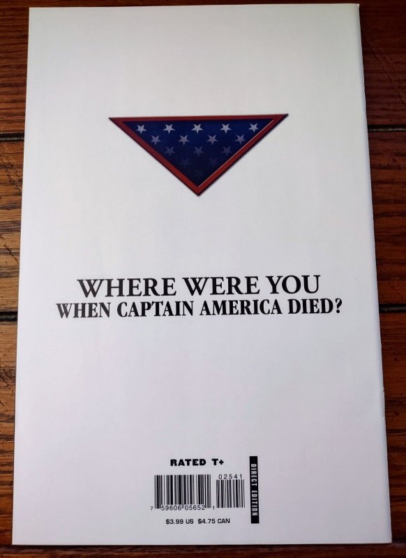 Captain America #25 NM 2nd Print Variant Death Captain America Marvel Comics