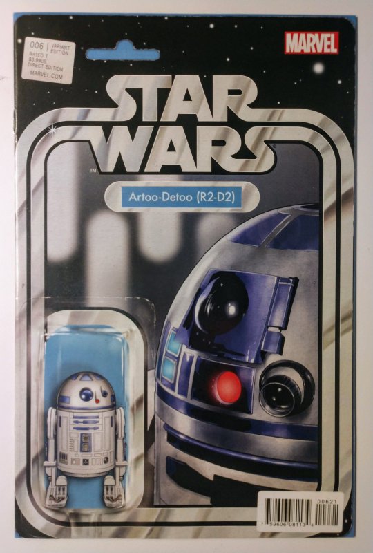 Star Wars #6 (9.0, 2015) R2-D2 Figure Cover, 1ST FULL APP SANA SOLO 