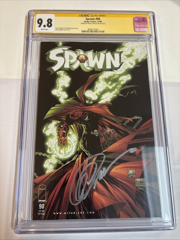 Spawn (1999) # 90 (CGC 9.8 SS) Signed Greg Capullo * Image Comics * Census = 3