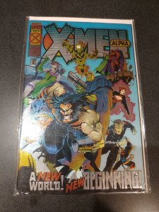 X-Men Alpha and Omega Comic Lot 1995 Marvel Embossed Acetate Chrome Cover MINT