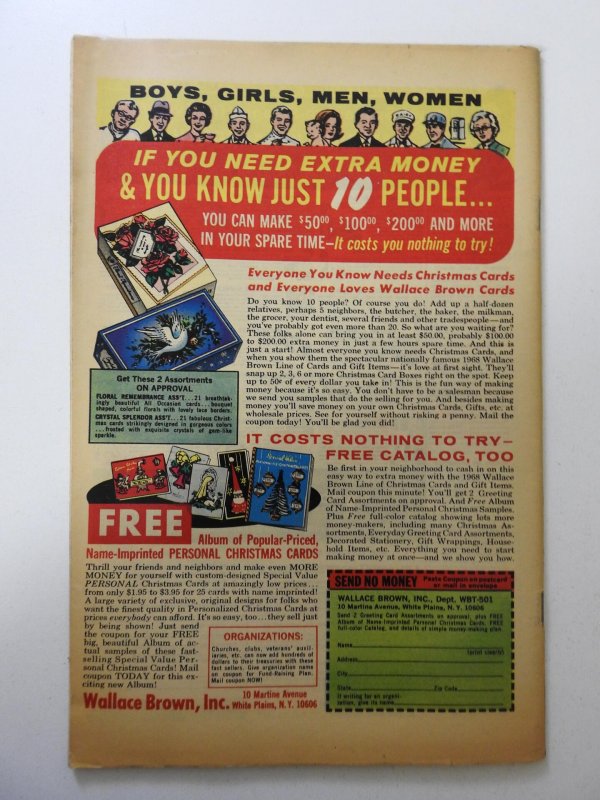 Sgt. Fury #57 (1968) VG Condition centerfold detached bottom staple