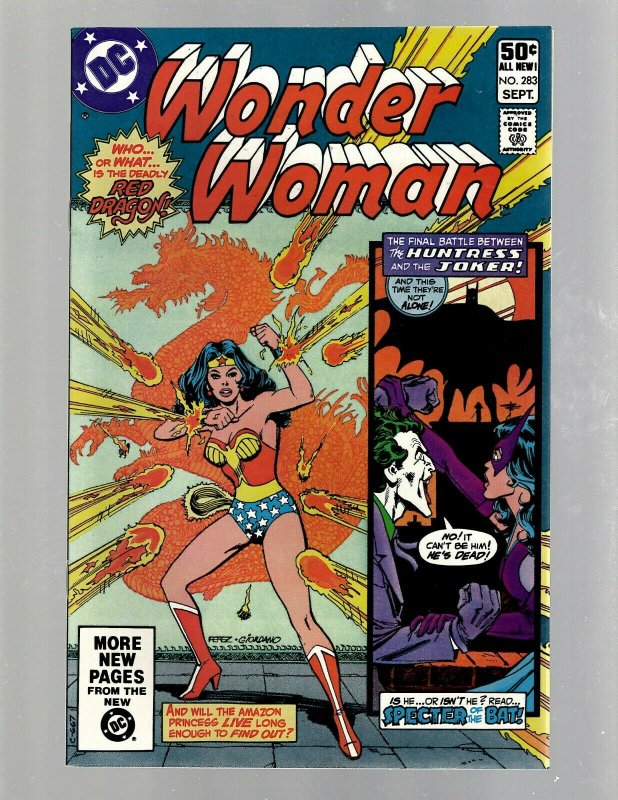 Lot Of 6 Wonder Woman DC Comic Books # 278 281 282 283 287 288 Batman GK34