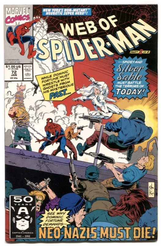 Web Of Spider-man #72 1991- Marvel Comics  NM-